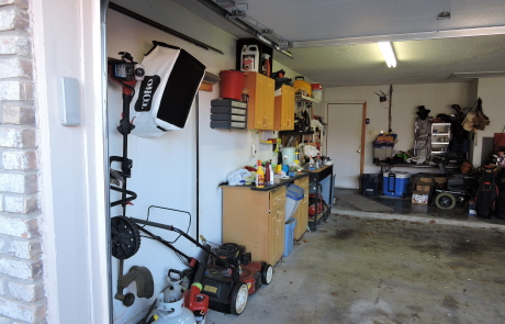 left side of garage